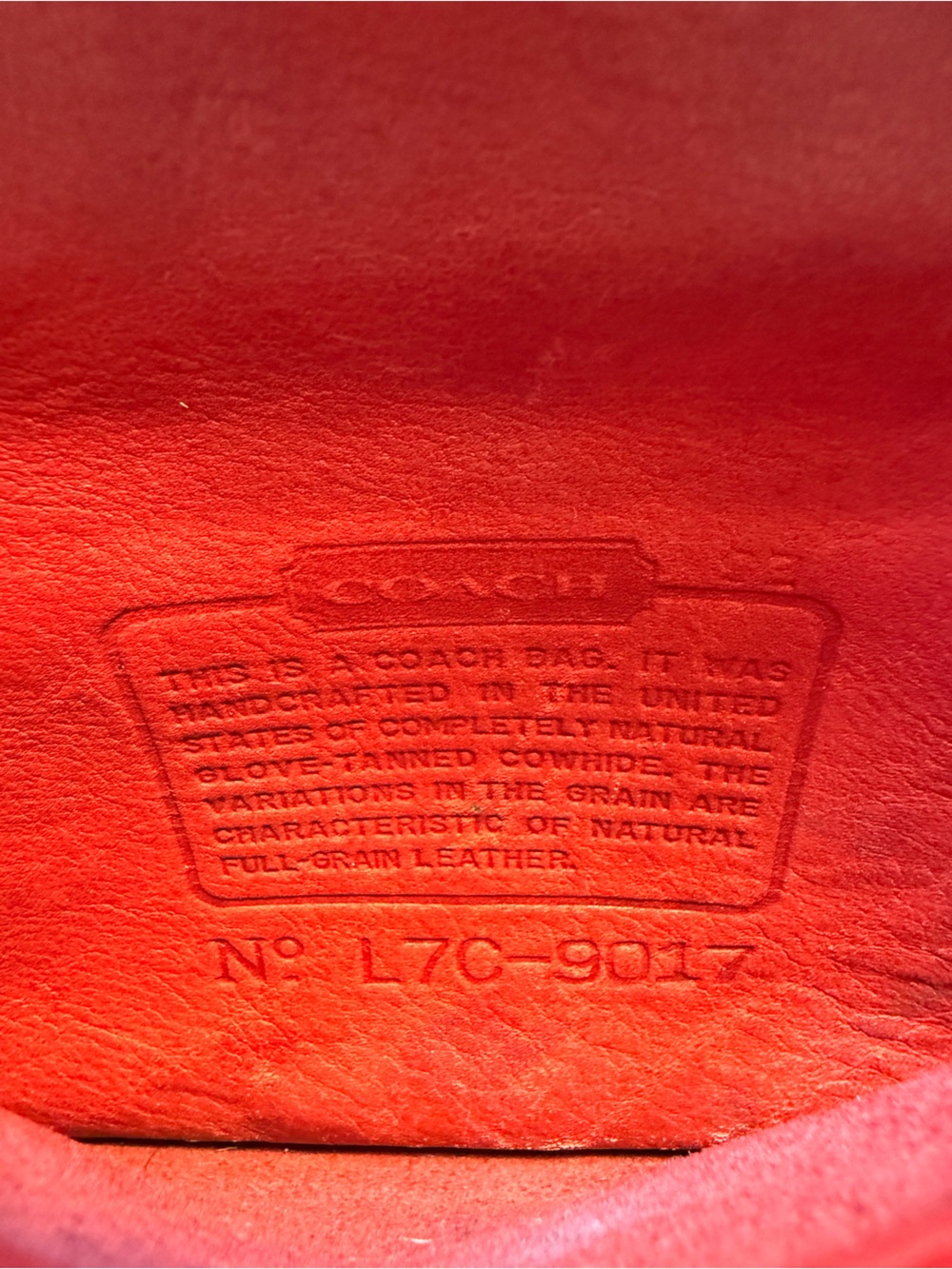 Vintage Coach 9017 Abbie Zip crossbody bag red leather 1997 - project bag - Picture 5 of 16